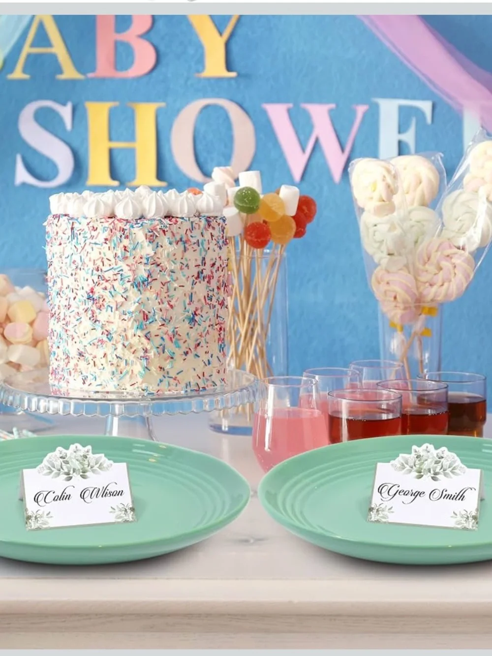 Gift Boutique eucalyptus placecards
